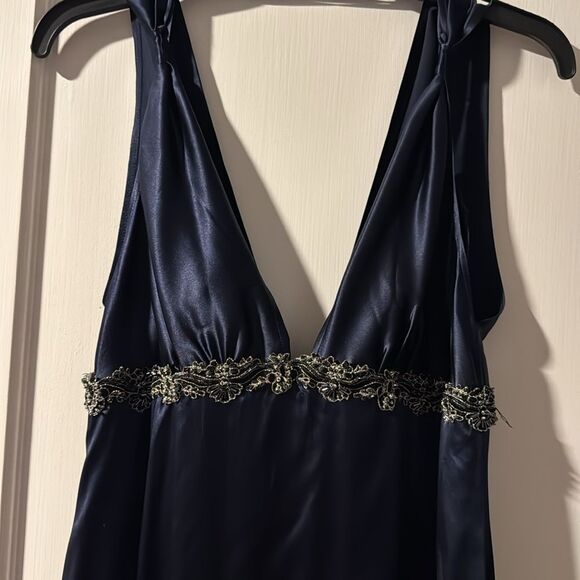Maria Bianca Nero Navy Dress Size Medium - Picture 2 of 8